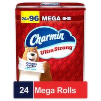 Charmin Ultra Strong Bathroom Tissue Mega Rolls, 24 count