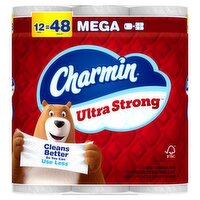 Charmin Ultra Strong Mega Bathroom Tissue Rolls, 12 count