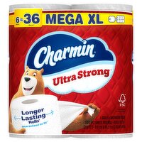 Charmin Ultra Strong Mega XL Bathroom Tissue Rolls, 6 count