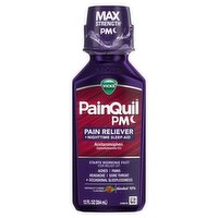 Vicks PainQuil PM Midnight Cherry Flavored Pain Reliever, 12 fl oz