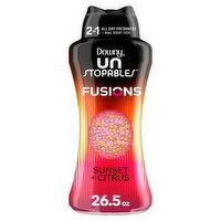 Downy Un Stopables Sunset + Citrus Fusions 2 in 1 In-Wash Scent Booster, 1.6 lb