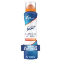 Secret Clinical Dry Spray Stress Response Antiperspirant/Deodorant, 3.8 oz