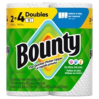 Bounty Doubles Paper Towel Rolls, 2 count
