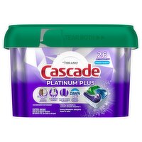 Cascade Platinum Plus Fresh Scent ActionPacs Dishwasher Detergent, 26 count, 14.7 oz