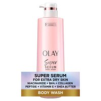 Olay Super Serum Body Wash for Normal Skin, 18.5 fl oz