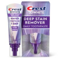 Crest 3DWhite Brilliance Deep Stain Remover Ultra White Toothpaste - 3.1oz, 3.1 Ounce