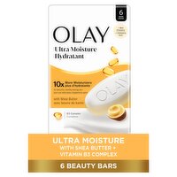 Olay Ultra Moisture Hydratant Beauty Bars, 3.17 oz, 6 count