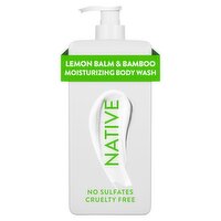 Native Lemon Balm & Bamboo Moisturizing Body Wash, 18 fl oz