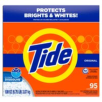 Tide Clean Dissolve Original Powder Detergent, 95 loads, 108 oz
