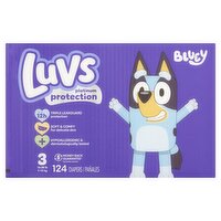 Luvs Platinum Protection Diapers, Size 3, 16-28 lb, 124 count