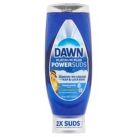 Dawn Platinum Plus PowerSuds Fresh Rain Scent Dishwashing Liquid, 17.4 fl oz, 17.4 Fluid ounce