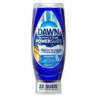 Dawn Fresh Rain Scent Platinum Plus PowerSuds Dishwashing Liquid, 13.6 fl oz