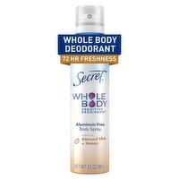 Secret Notes of Almond Milk + Honey Whole Body Sensitive Deodorant Spray, 3.5 oz