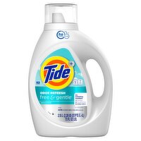 Tide+ Odor Refresh Free & Gentle Unscented Detergent, 52 loads, 73 fl oz