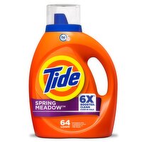 Tide Liquid Laundry Detergent, Spring Meadow Scent, 84 fl oz, 64 Loads