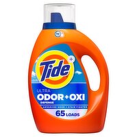 Tide Ultra Odor Defense Plus Oxi Liquid Laundry Detergent, 92 fl oz, 65 Loads