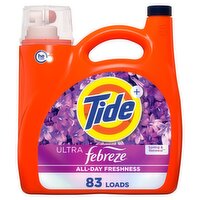 Tide+ Ultra Febreze Spring & Renewal Detergent, 83 loads, 117 fl oz