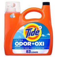 Tide Ultra Odor Defense Plus Oxi Liquid Laundry Detergent, 117 fl oz, 83 Loads, Advanced Odor and S