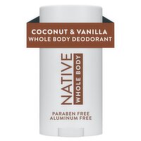 Native Whole Body Sensitive Coconut & Vanilla Deodorant, 2.4 oz