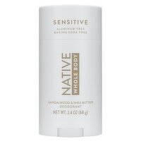 NATIVE Sandalwood & Shea Butter Deodorant, 2.4 oz