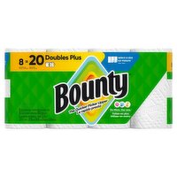 Bounty Doubles Plus Paper Towel Rolls, 8 count
