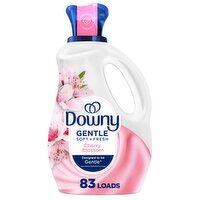 Downy Gentle Soft + Fresh Fabric Softener Liquid, Cherry Blossom Scent, 56 FL OZ, 83 loads, Liquid , 56 Fluid ounce