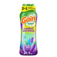 Gain Odor Defense In-wash Scent Booster, Super Fresh Blast scent, 21.1 OZ, 2 in 1 Freshness plus Od