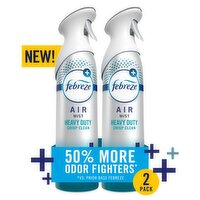 Febreze Air Mist, Air Freshener Spray, Odor Fighting Room Spray, Heavy Duty Crisp Clean Scent, 8.1o, 16.2 Ounce