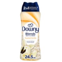 Downy Blends In-Wash Laundry Scent Booster Beads, Toasted Vanilla Scent, 24.5 OZ, Fabric Sottener B