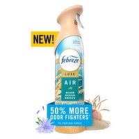 Febreze Air Mist, Luxe Air Freshener Spray, Odor Fighting Room Spray, Warm Ocean Breeze Scent, 8.1o