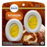 Febreze Bathroom Pumpkin Roll Air Freshener Limited Edition, 0.25 fl oz, 2 count