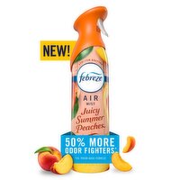 Febreze Air Mist, Air Freshener Spray, Odor Fighting Room Spray, Juicy Summer Peaches, 8.1oz, 1 Ct, 8.1 Ounce