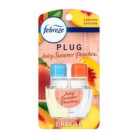 Febreze Plug In Air Freshener Scented Oil Refill Juicy Peaches, 1ct