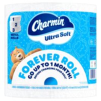 Charmin Ultra Soft Refill Bathroom Tissue Rolls, 1700 2-ply sheets per roll, 3 count