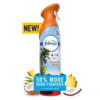 Febreze Air Mist, Air Freshener Spray, Odor Fighting Room Spray, Hawaiian Aloha, 8.1oz, 1ct, 8.1 Ounce