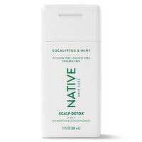 Native Scalp Detox 2in1 Shampoo & Conditioner Eucalyptus & Mint 3.0 fl Oz.