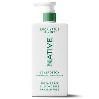 Native Scalp Detox 2in1 Shampoo & Conditioner Eucalyptus & Mint 16.5 fl Oz.