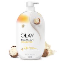 Olay Ultra Moisture Body Wash with Shea Butter, Vitamin B3 and Hyaluronic Blend, 35oz
