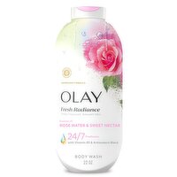 Olay Fresh Radiance Body Wash with Essence of Rose Water and Sweet Nectar, Vitamin B3 22FO, 22 Fluid ounce
