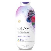 Olay Fresh Radiance Body Wash with Essence of Berries Frescas, Vitamin B3, 22 fl oz.