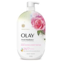 Olay Fresh Radiance Body Wash with Essence of Rose Water and Sweet Nectar, 25 Fl oz
, 35 Fluid ounce