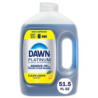Dawn Platinum Refill Jug Dish Soap, Dishwashing Liquid, Bleach Alternative Clean Lemon, 51.5oz