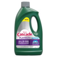 Cascade Platinum Dishwashing Liquid Gel, Fresh, 75oz
