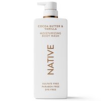 Native Moisturizing Body Wash Cocoa Butter & Vanilla, 22 fl oz.
