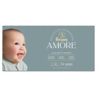 Pampers Amore Luxury Diapers Size 2, 74 Count