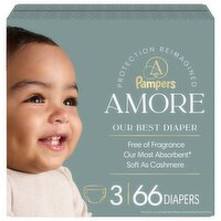 NEW Pampers AMORE, Size 3, lbs (13-26 lbs), 66 Count, Our Best Diaper