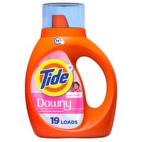 Tide Plus Boost of Ultra Downy Liquid Laundry Detergent, April Fresh Scent, 27 fl oz, 19 Loads