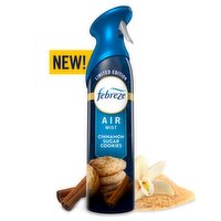Febreze Odor-Fighting Air Freshener Spray, Room Spray, Cinnamon Sugar Cookies Air Mist, 8.1 oz, 1ct