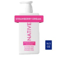 Native Moisturizing Shampoo, Silicone and Sulfate Free, Strawberry Dream, 16.5 fl oz