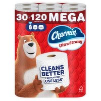 Charmin Toilet Paper Ultra Strong, 30 Mega Rolls, 2-ply Bath Tissue